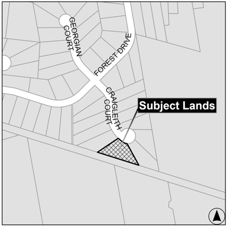 map of subject lands craigleith ct