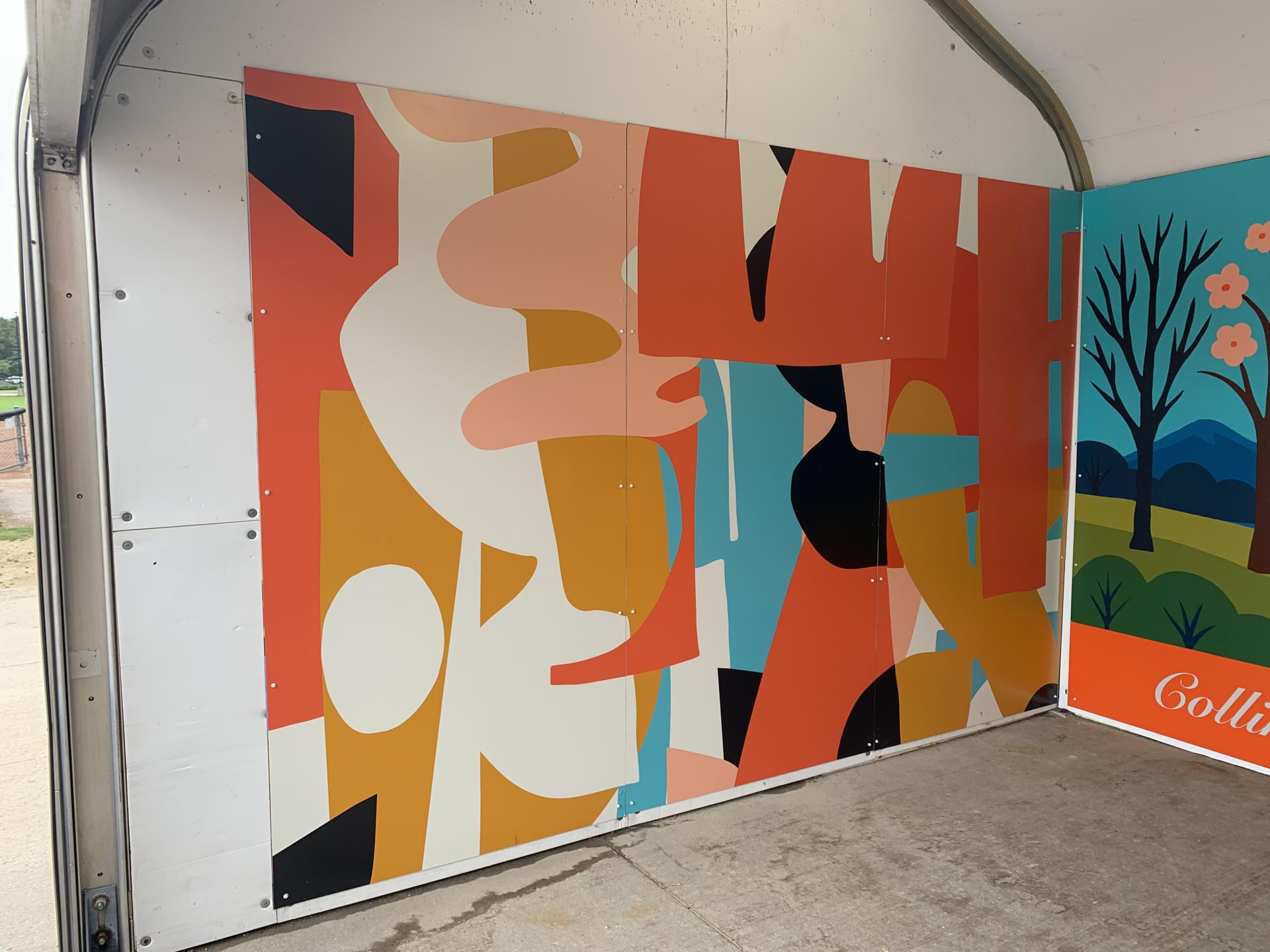 abstract mural